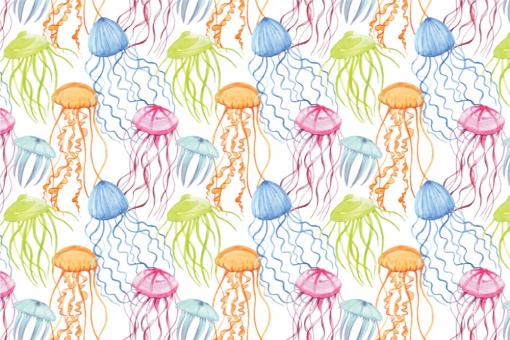 Frottee mit Fleece - Jellyfish 