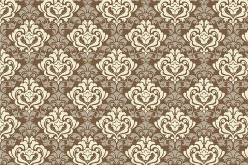 Blackout - Barock - Königliches-Ornament Braun/Beige