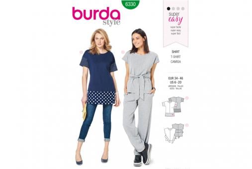 burda Schnittmuster 6330 Shirt 