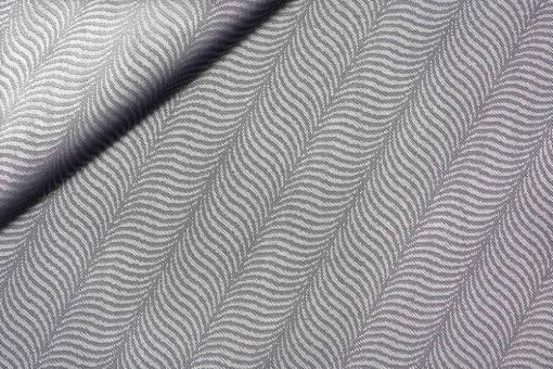 Jacquard-Taft Premium - Wellen - Silber 