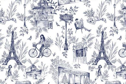 Viskosestoff - Toile Paris 