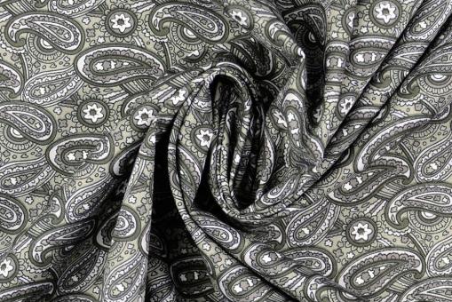 Baumwollstoff - Perfect Paisley - Grau 