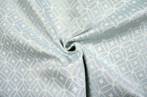 Kreisrauten - Glitzer-Jacquard - Hellblau 