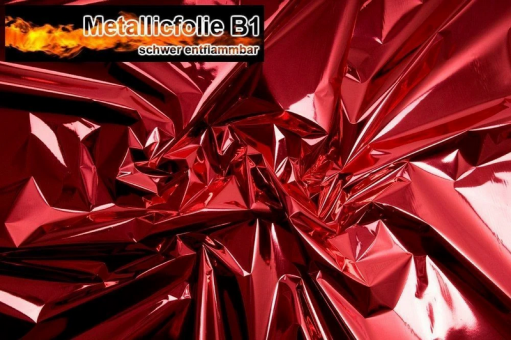 Metallicfolie B1 - Rot - 30-m-Rolle 