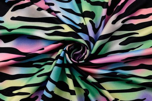 Polyester-Jersey - Psychodelic Zebra 