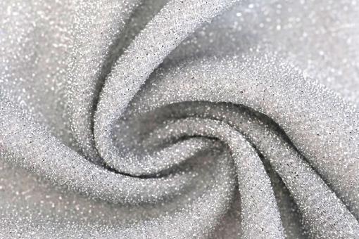 Stretch-Lurex - Glitter Silber