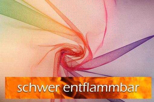 Event-Tüll - schwer entflammbar - Regenbogen 