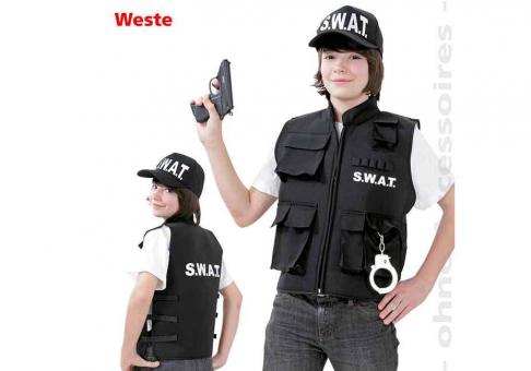 Kinder-S.W.A.T.- Weste - Schwarz 164