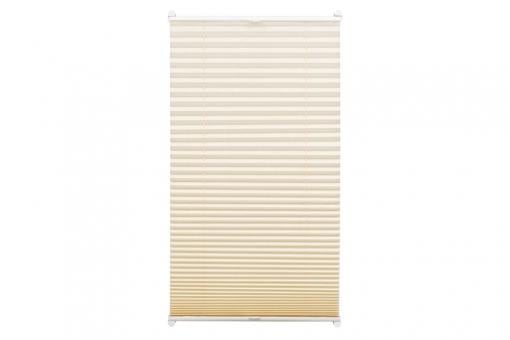 EASYFIX Plissee - 2 Bedienschienen - 90 x 130 cm - Creme 