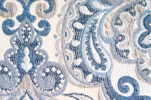 Möbel-Jacquard Deluxe - Maharadscha - Blau/Creme 