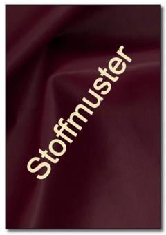 Stoffmuster: Kunstleder - Glatt - Bordeaux 