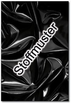 Stoffmuster: Kunstleder - Stretchlack- Schwarz 