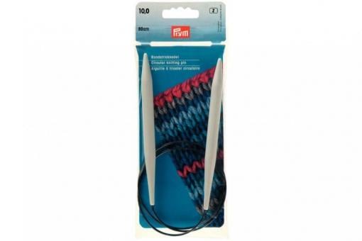 Rundstricknadeln Prym 80 cm - 10,0 mm Grau KST 