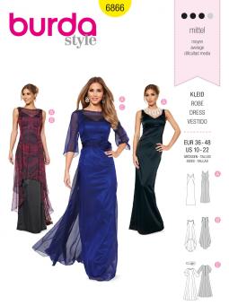 burda Schnittmuster 6866 - Kleid 