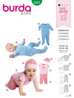 burda Schnittmuster 9423 - Kids Kombination 