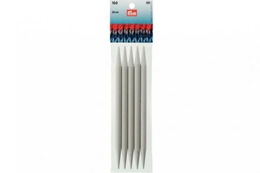 Strumpfstricknadeln Prym 20 cm - 10,0 mm Grau KST 