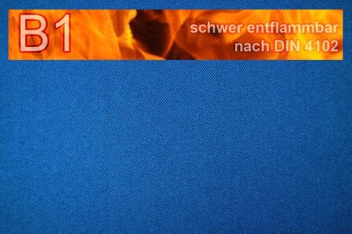 Segeltuchstoff Polyester schwer entflammbar - 150 cm Royal