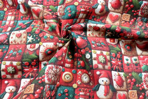 Weihnachtsstoff Glam - 280 cm - Christmas Patchwork 