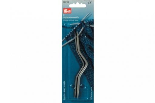 Zopfmusternadeln Prym 2,5 + 4,0 mm Grau ALU 