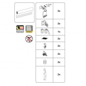 EASYFIX Thermo-Rollo - 75 x 150 cm - Lila 