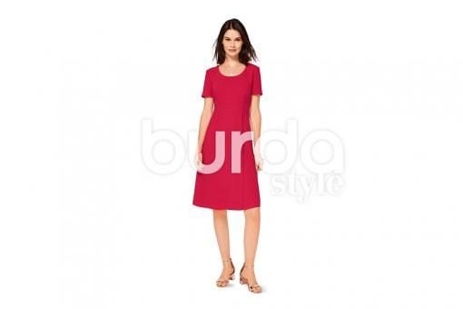 burda Schnittmuster 6496 Kleid - Wickeleffekt 