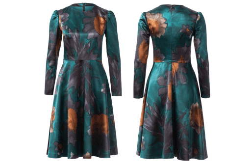 Kleid mit unterschiedlichen Rock-Formen 