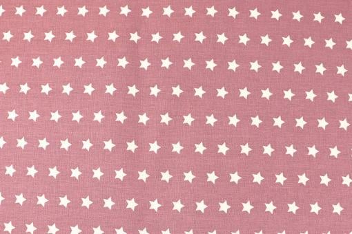 Baumwollstoff für Bettwäsche - Stars - 295 cm - Dusty Pink 