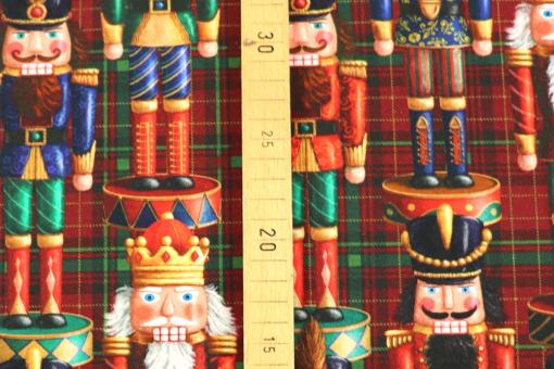 Premium-Weihnachts-Dekostoff - Nutcracker Army 