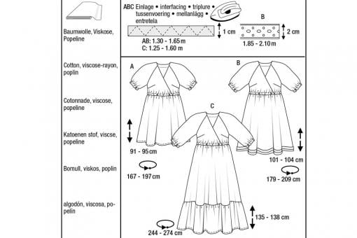 burda Schnittmuster 5803 - Sommerkleider 