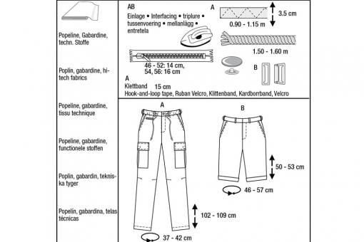 burda Schnittmuster 5814 - Hose 