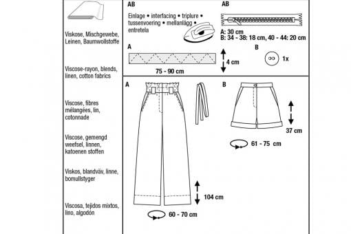 burda Schnittmuster 5912 - Hose 