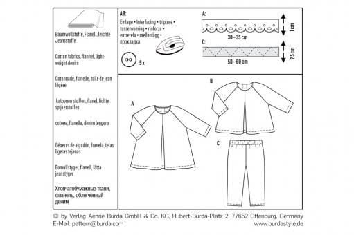 burda Schnittmuster 9348 Hängerkleid - Bluse 