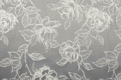 Jacquard Light Roses - Silber/Creme 